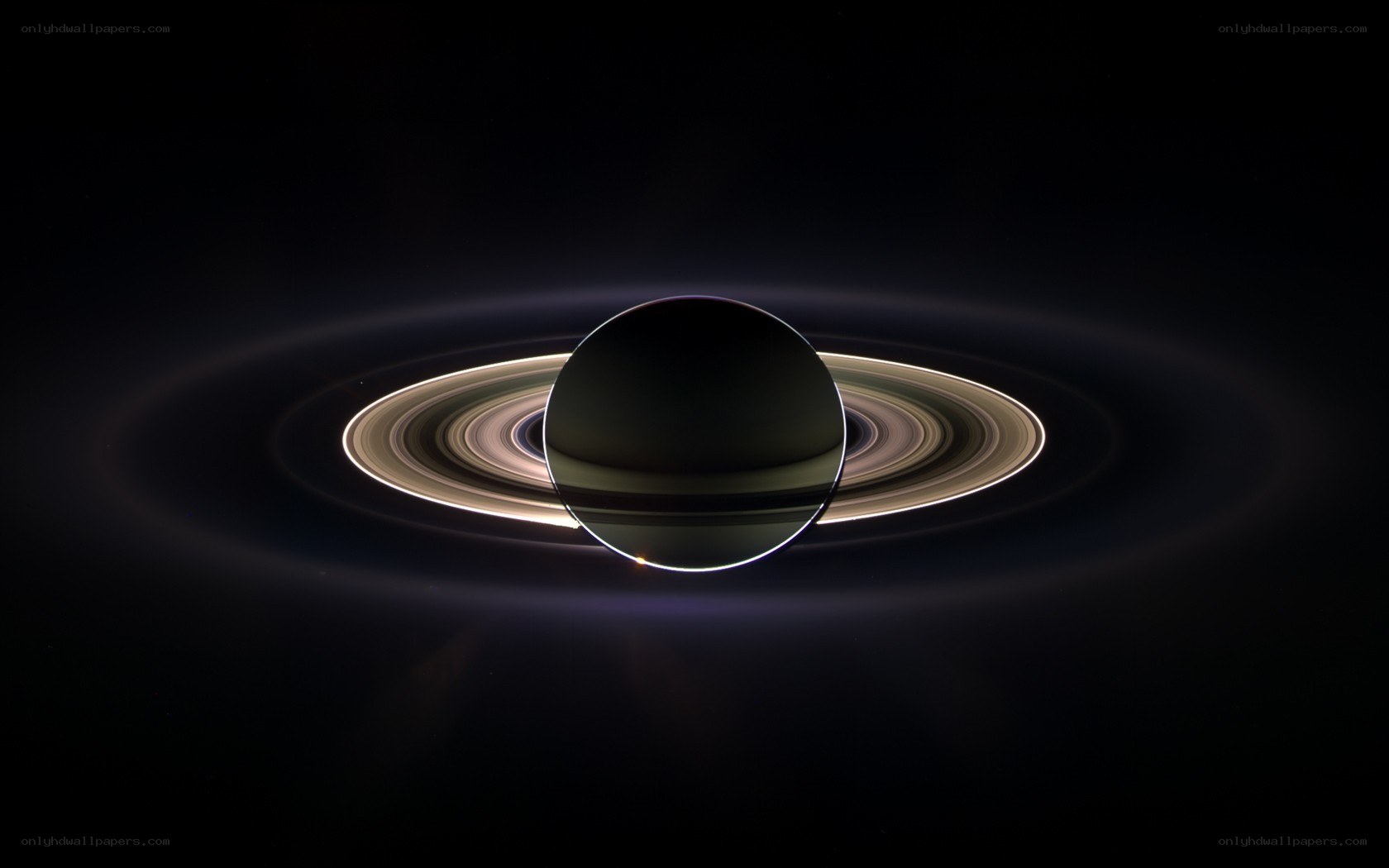 Saturn with its rings