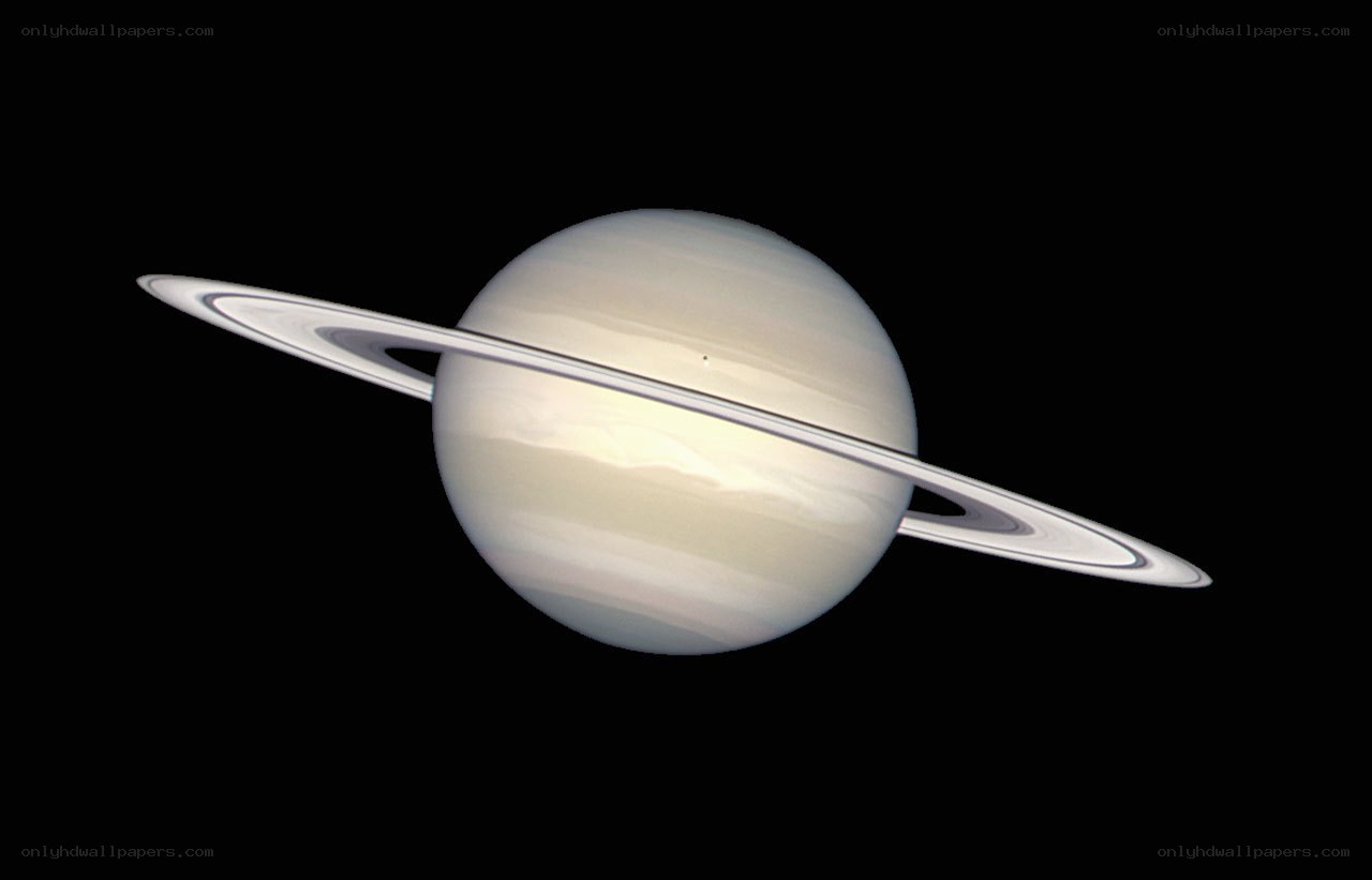 Saturn with its rings