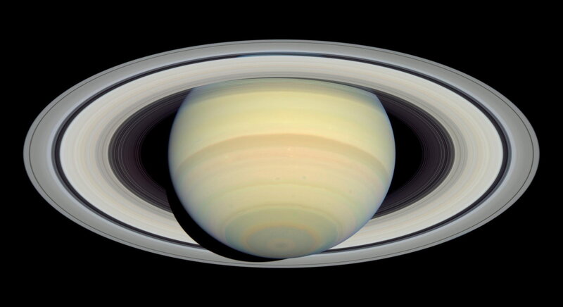 Saturn with its rings