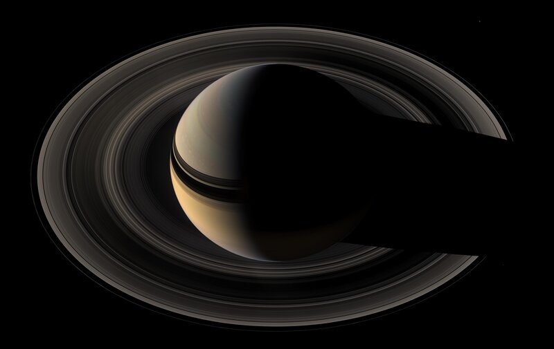 Saturn with its rings