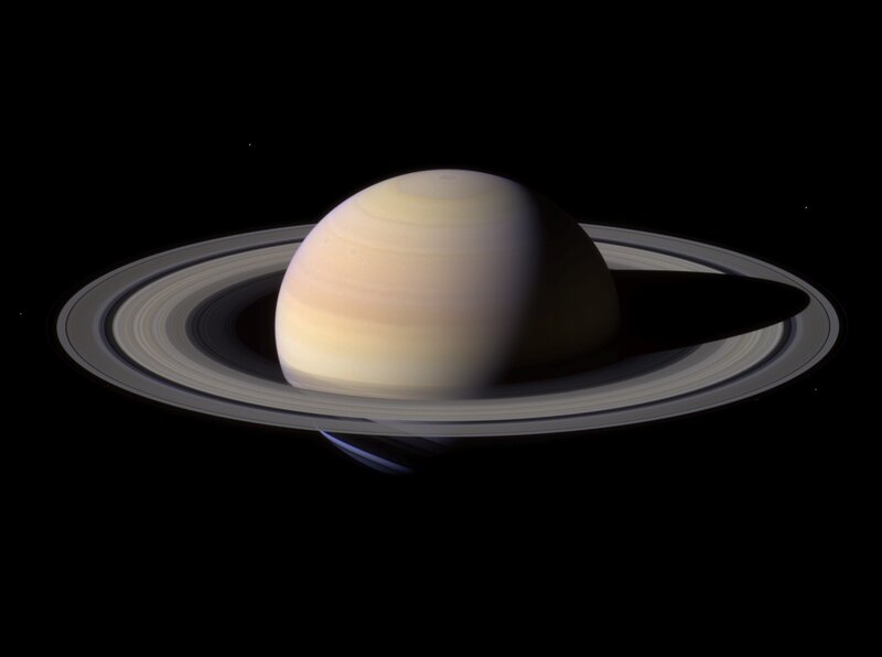 Saturn with its rings
