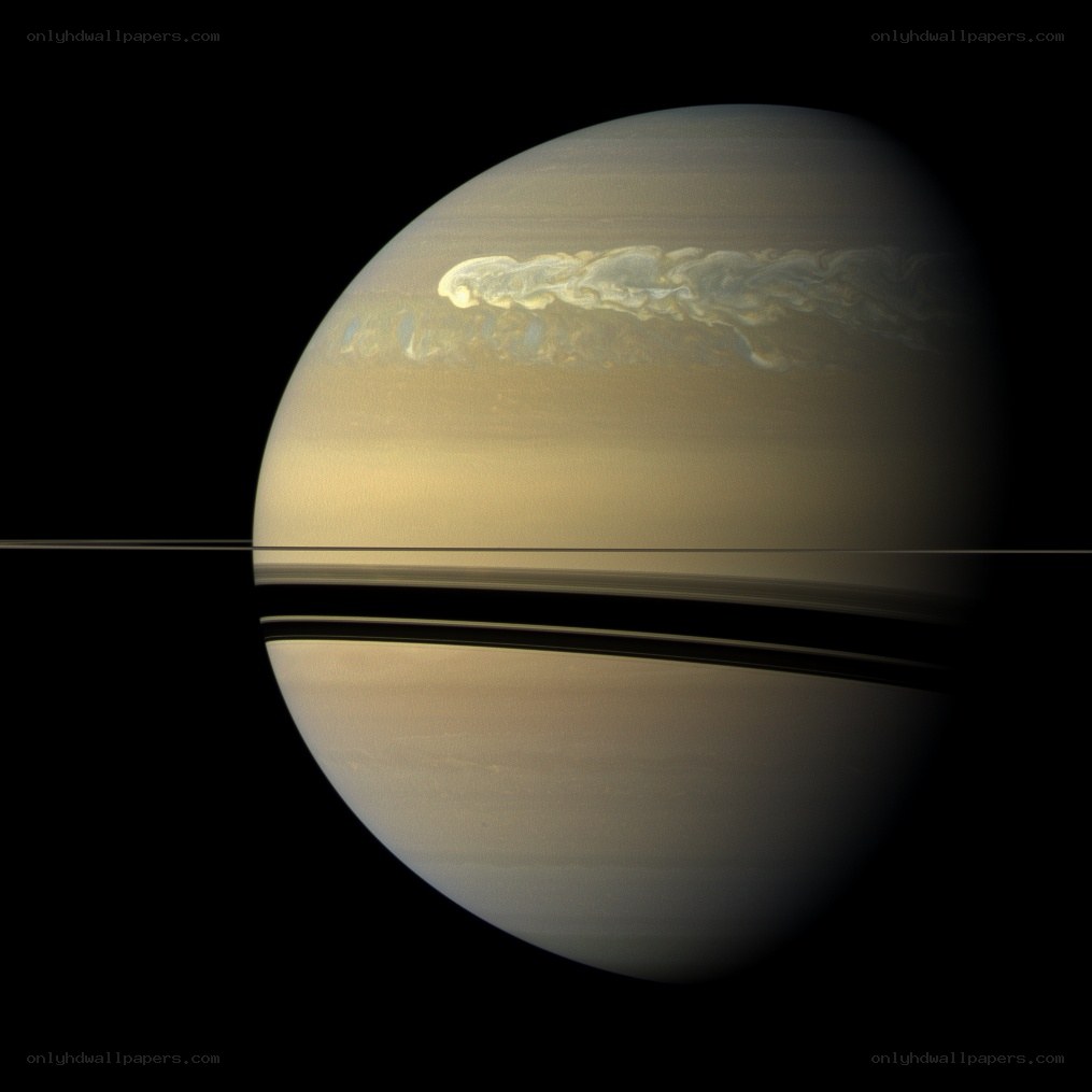 Saturn with its rings