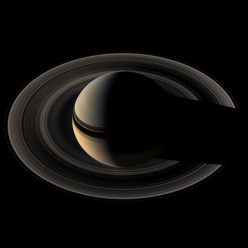 Saturn with its rings