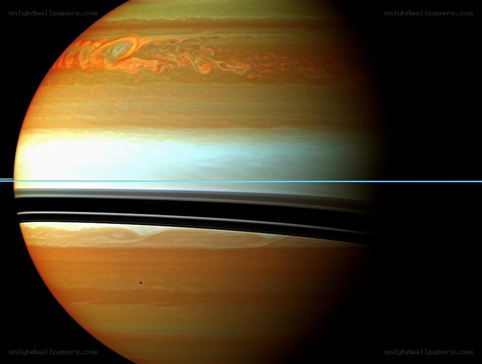 Saturn with its rings