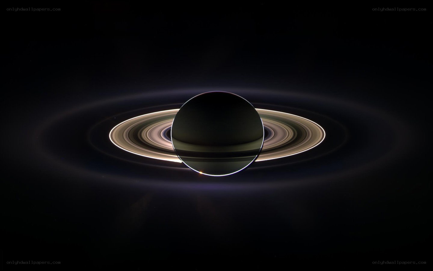 Saturn with its rings