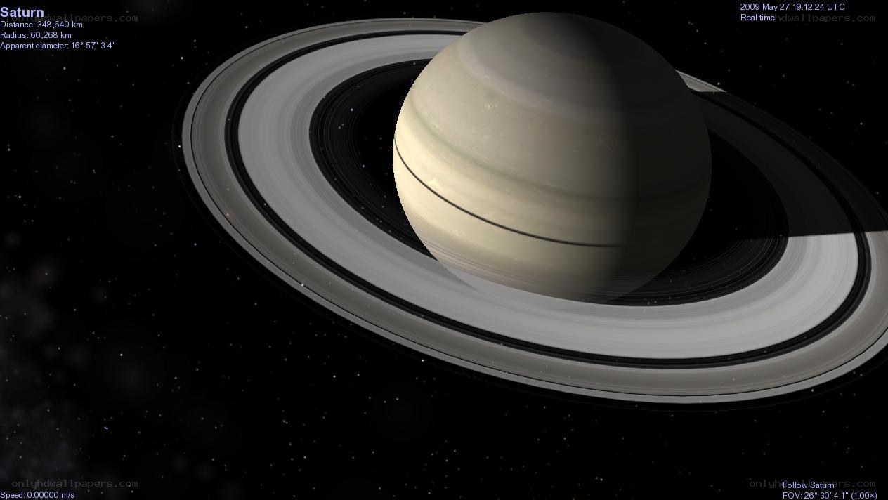 Saturn with its rings