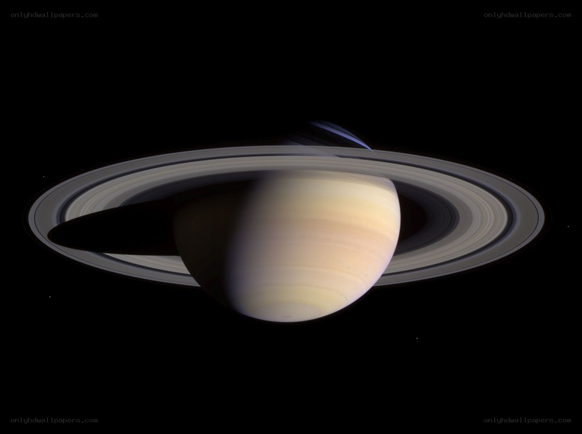Saturn with its rings