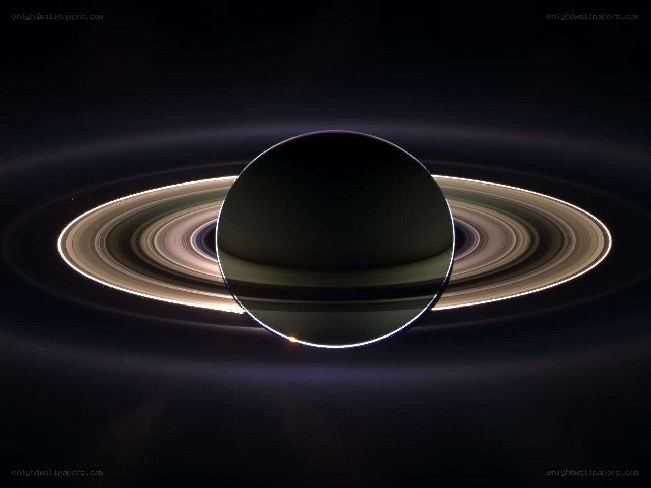 Saturn with its rings