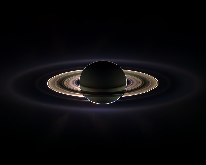 Saturn with rings