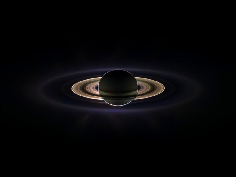Saturn with Rings — Black, Dramatic, Night, Photograph, Planet, Space, Gray