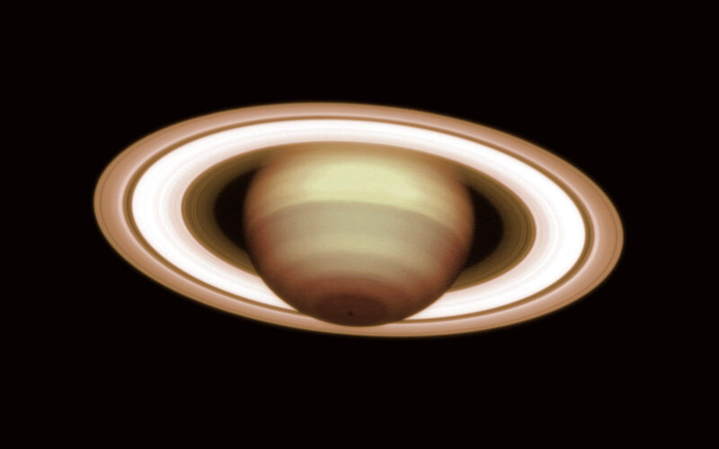 Saturn with Rings — Brown
