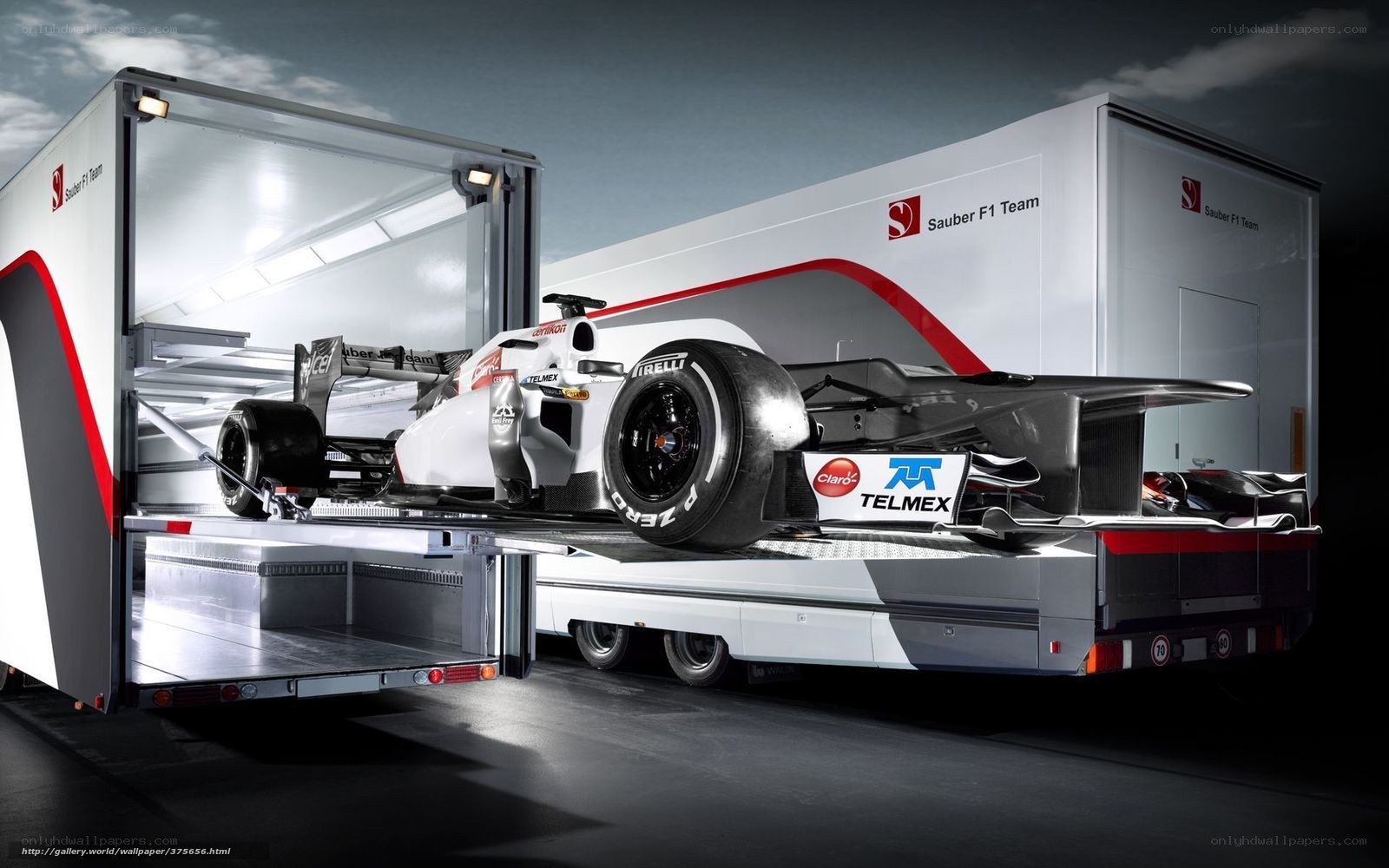 Sauber F1 car transport