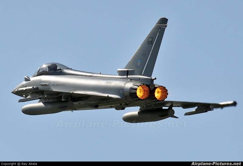 Saudi Arabian Eurofighter in flight