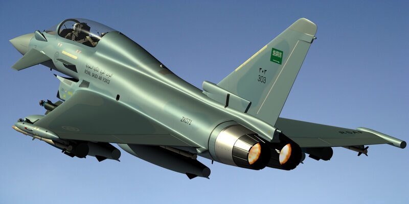 Saudi Arabian Fighter Jet — Gray