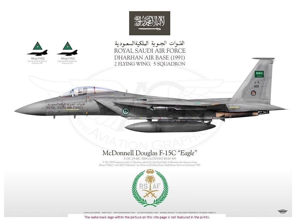 Saudi F-15C Eagle aircraft