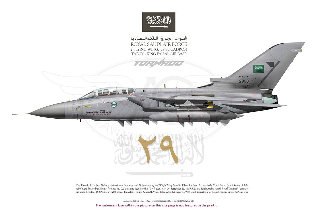 Saudi Tornado jet aircraft