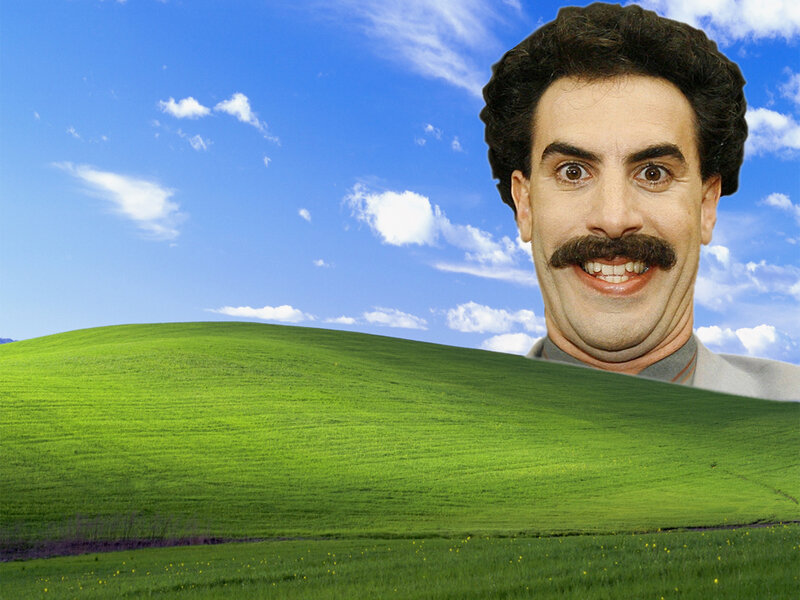 Saul Goodman on a green hill