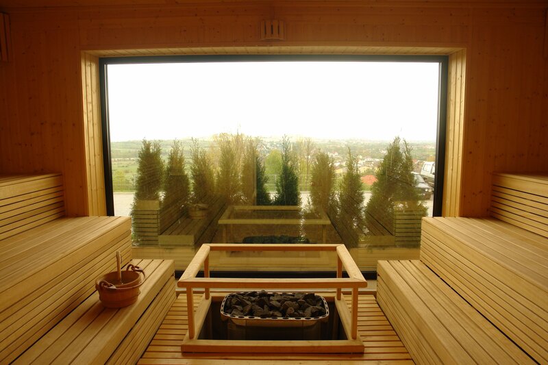 Sauna Interior with View