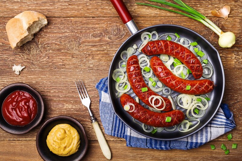 Sausages in a Pan