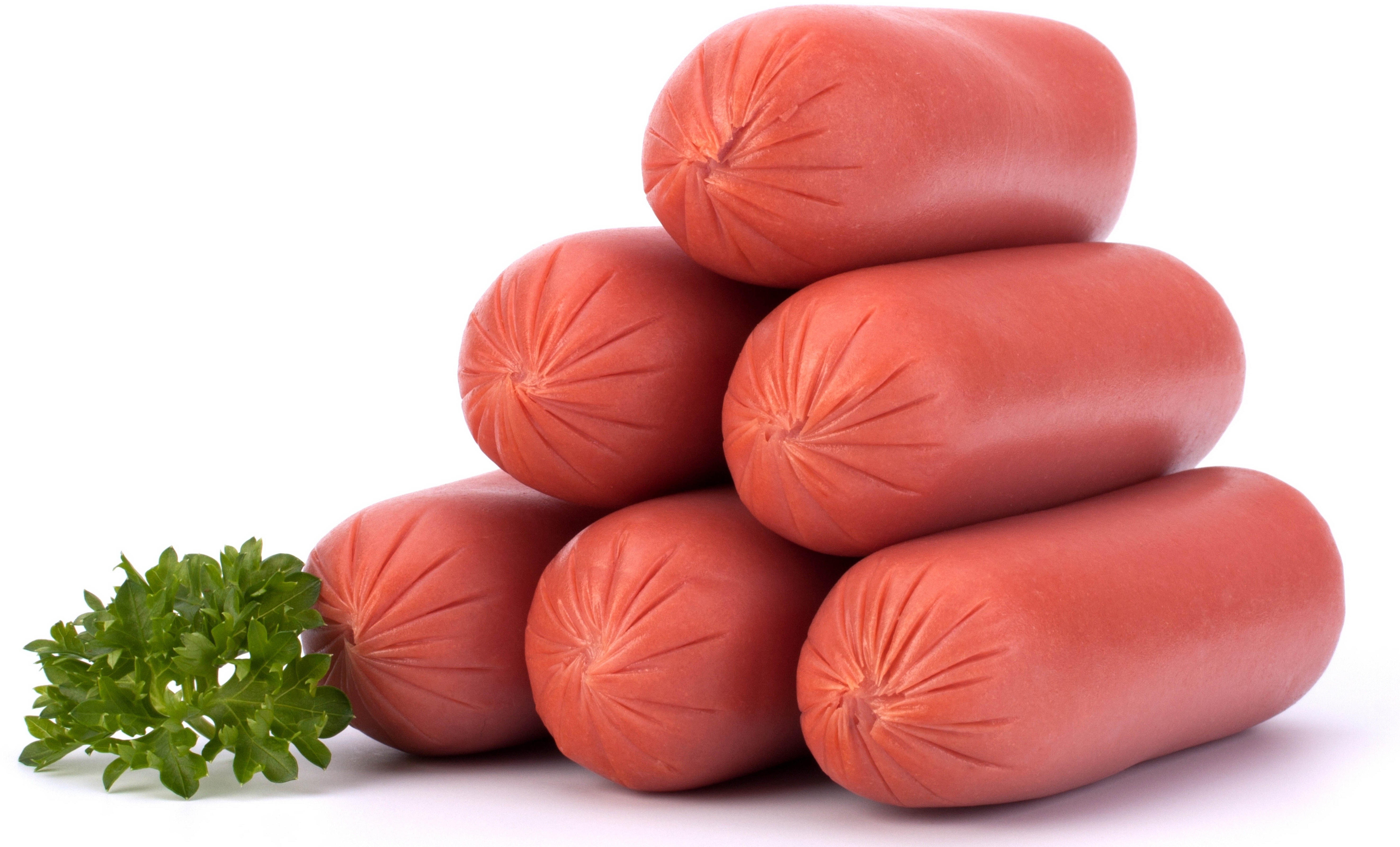 sausages with parsley garnish