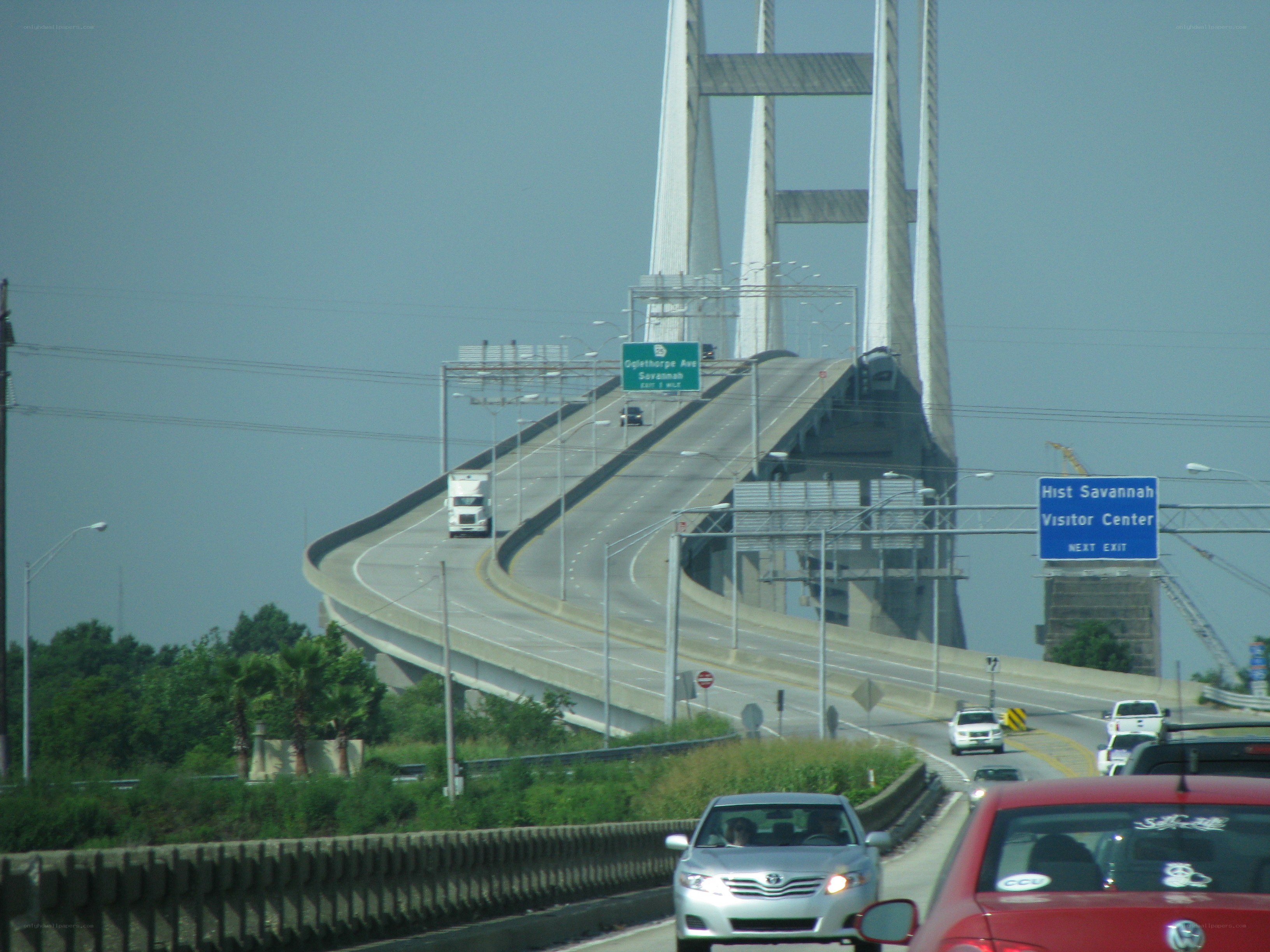Savannah bridge and highway