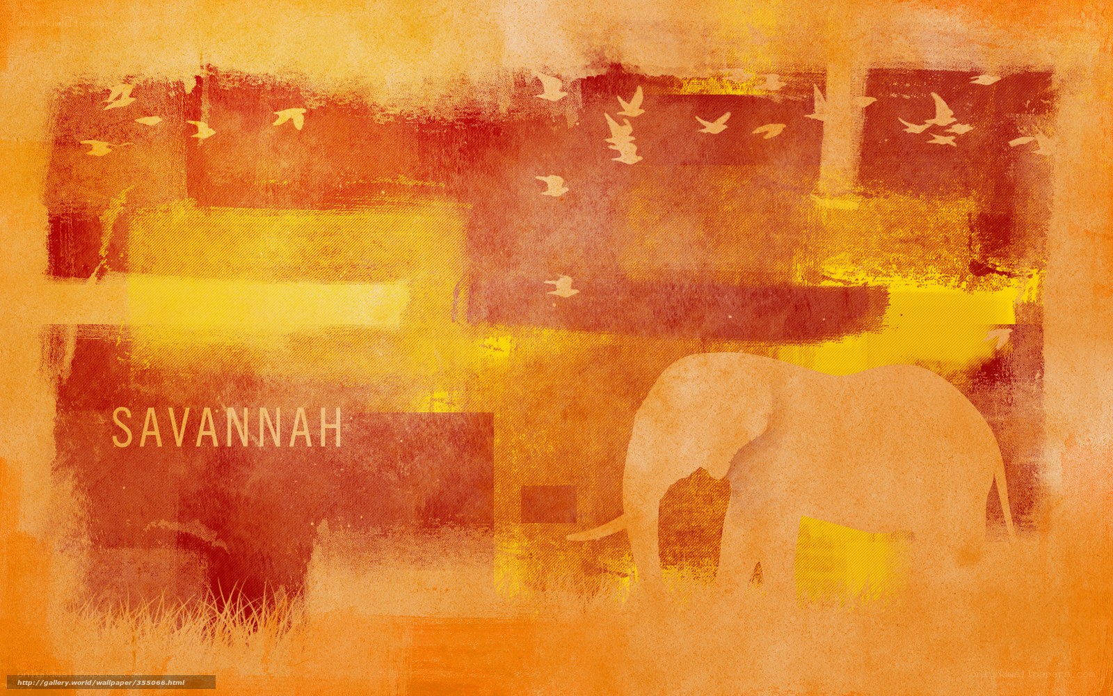Savannah landscape art