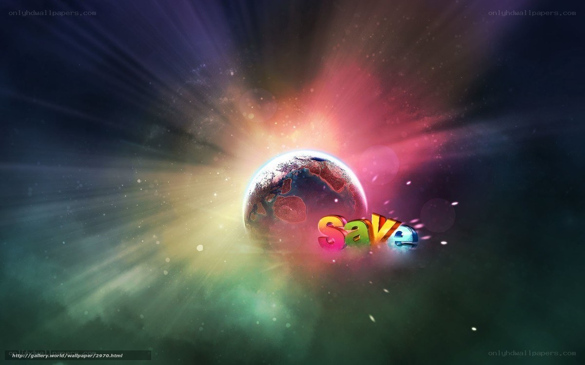 Save Earth with colorful light