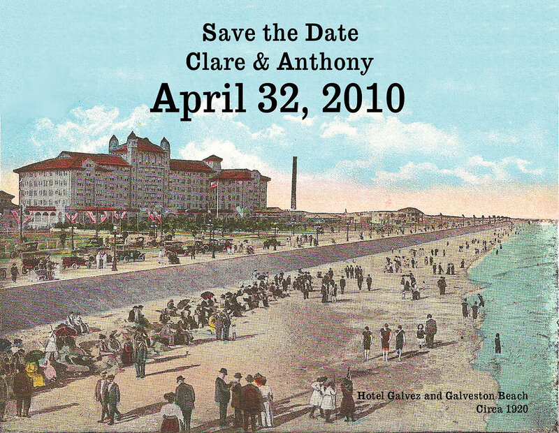 Save the Date card