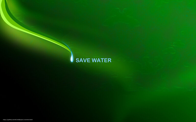 Save Water Message