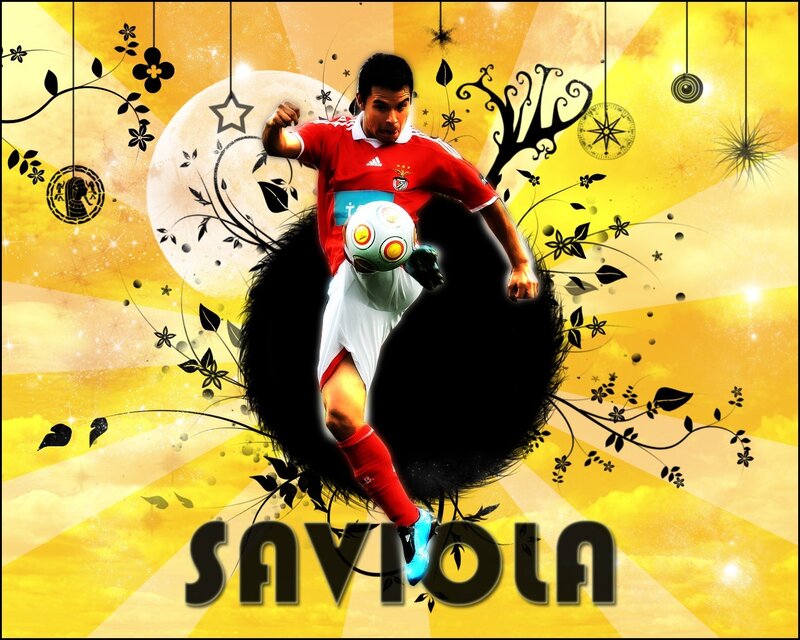 Saviola soccer player artwork