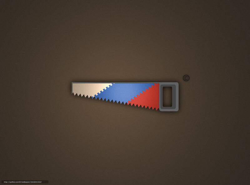 Saw with flag colors