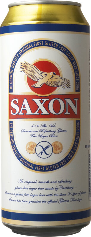 Saxon gluten-free lager can
