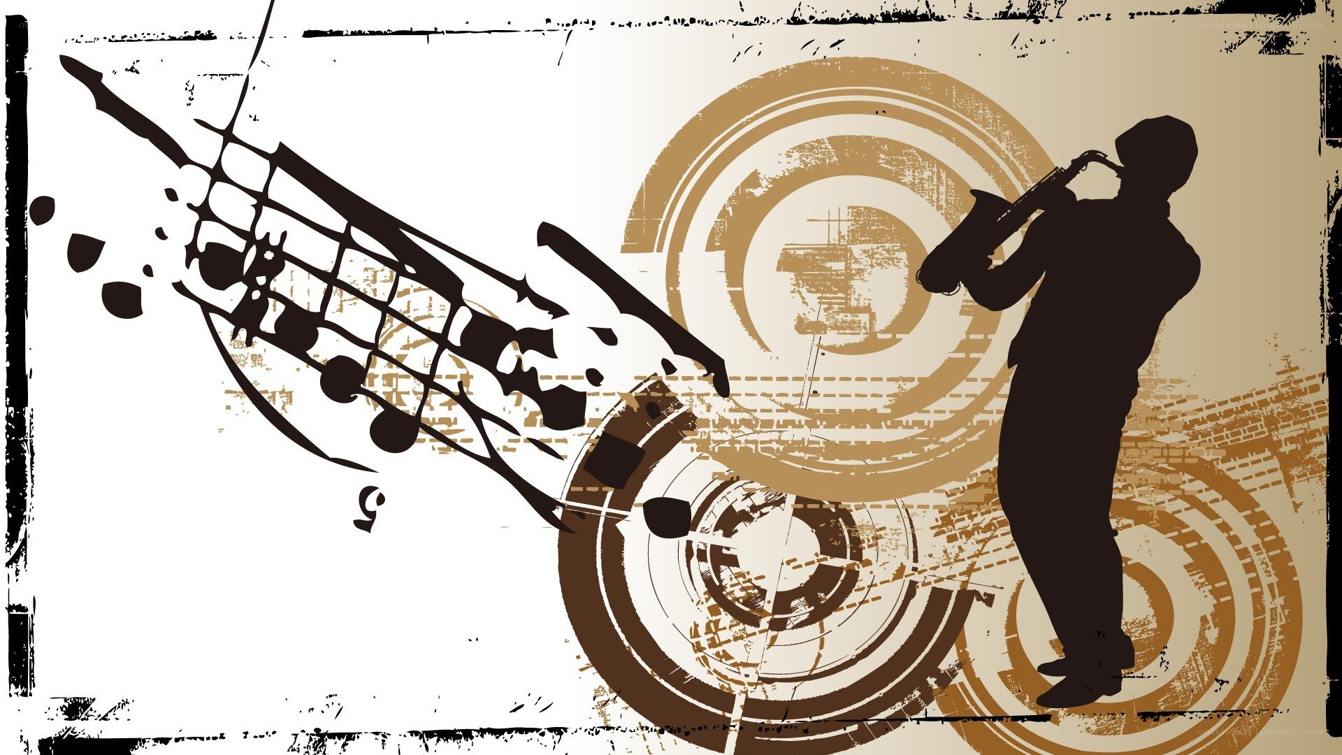 saxophone player silhouette art