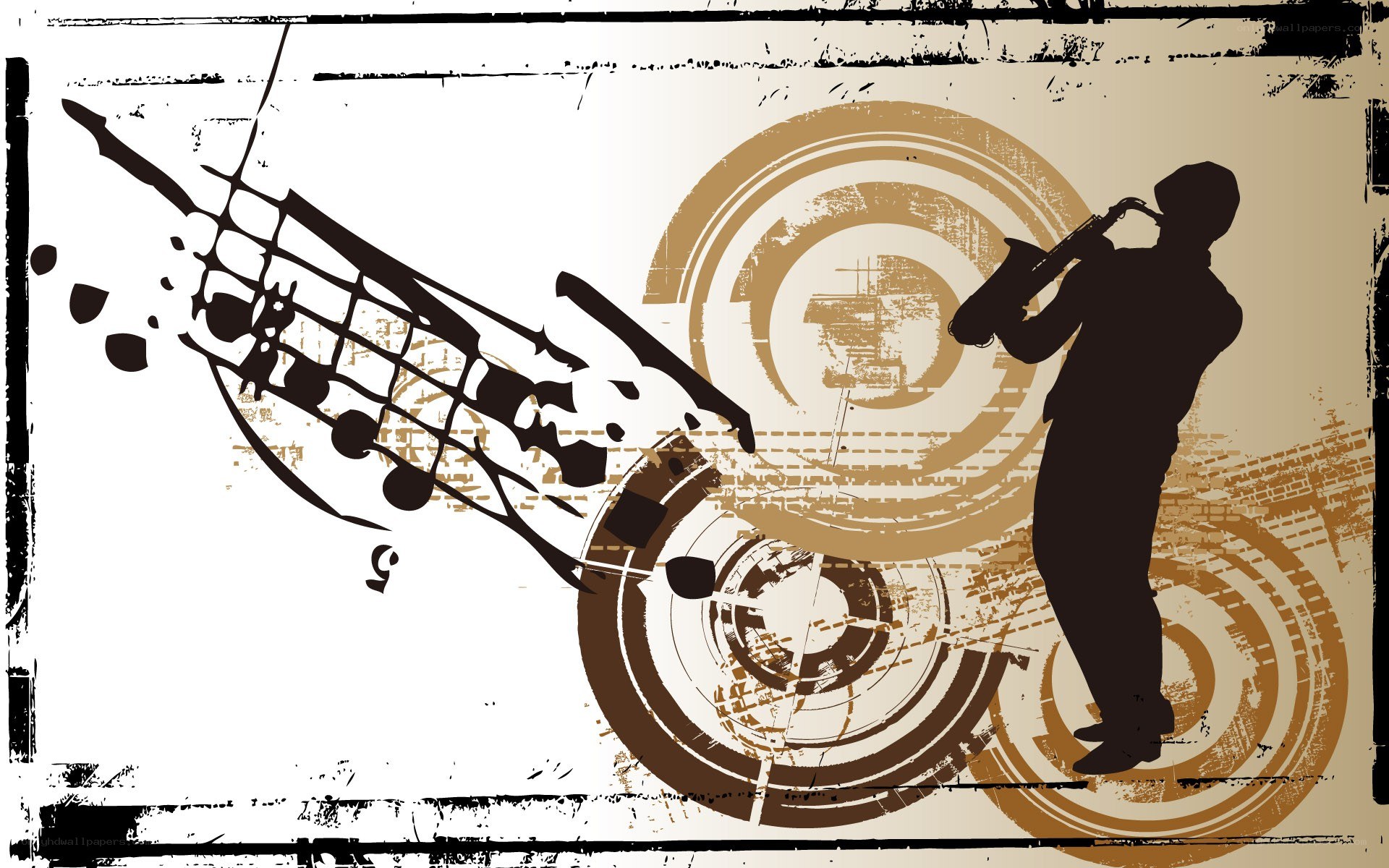 saxophone player silhouette art