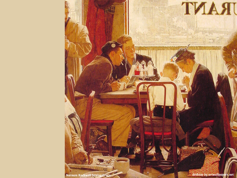Saying Grace painting