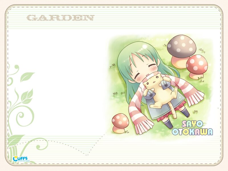 Sayo Otokawa in the garden