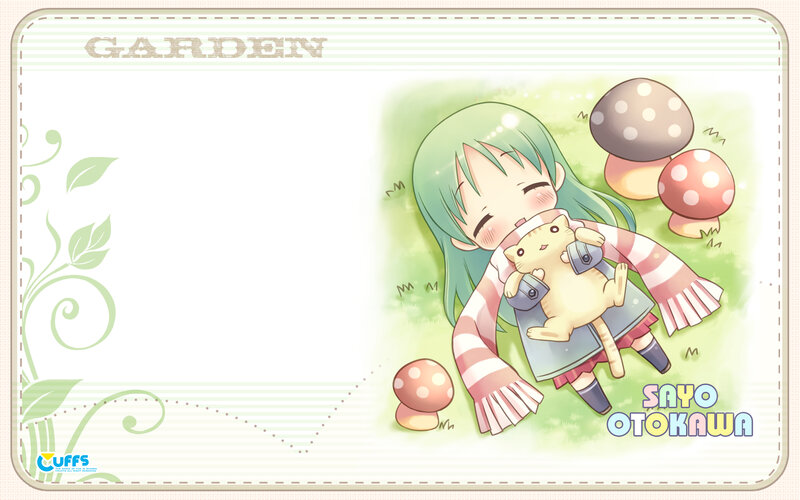 Sayo Otokawa in the garden