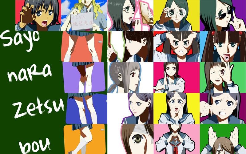 Sayonara Zetsubou Sensei character collage