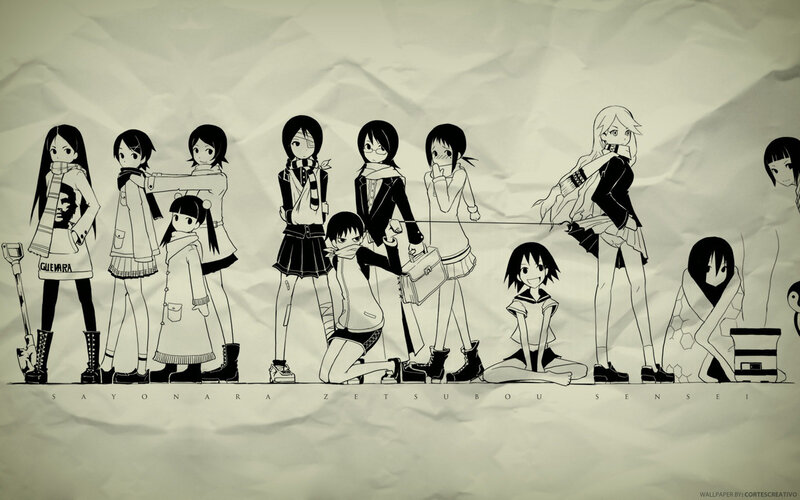 Sayonara Zetsubou Sensei characters