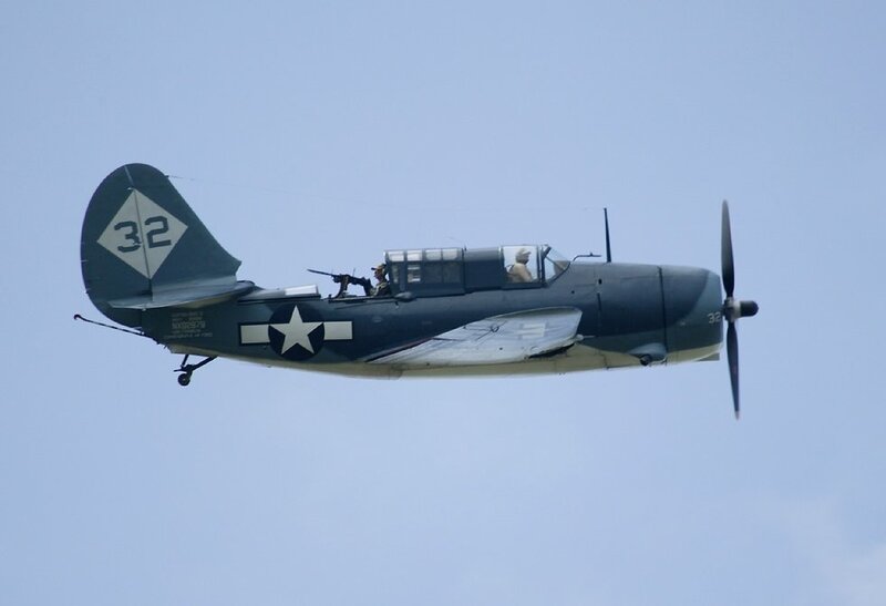SBD Dauntless in flight
