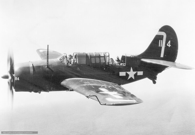 SBD Dauntless in flight