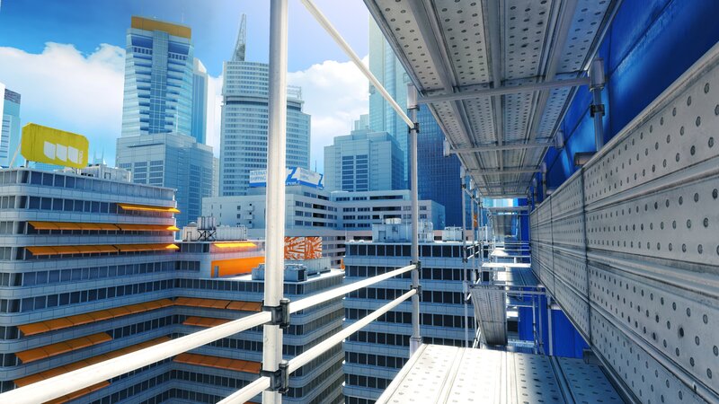 Scaffolding on City Building