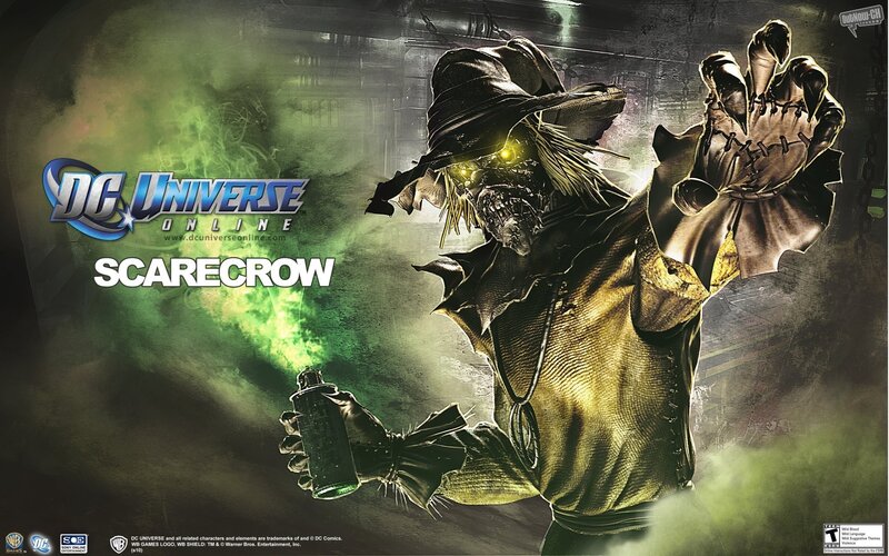 Scarecrow Character — Green, Dark, Menacing