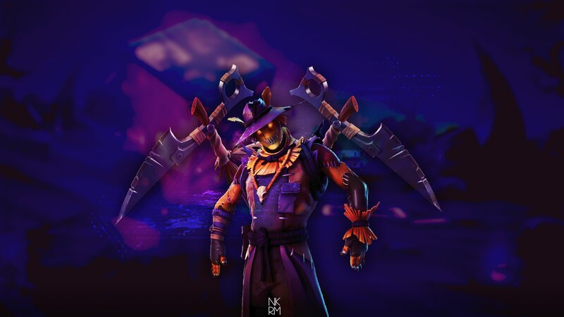 Scarecrow Character with Weapons