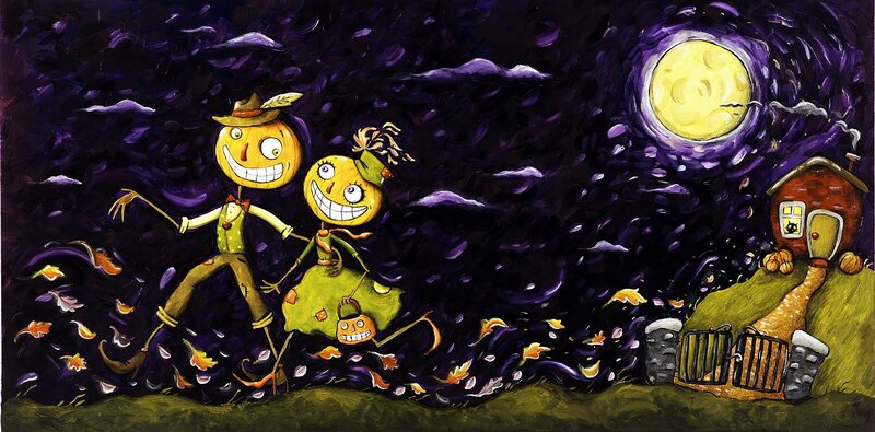 Scarecrow Couple Dancing