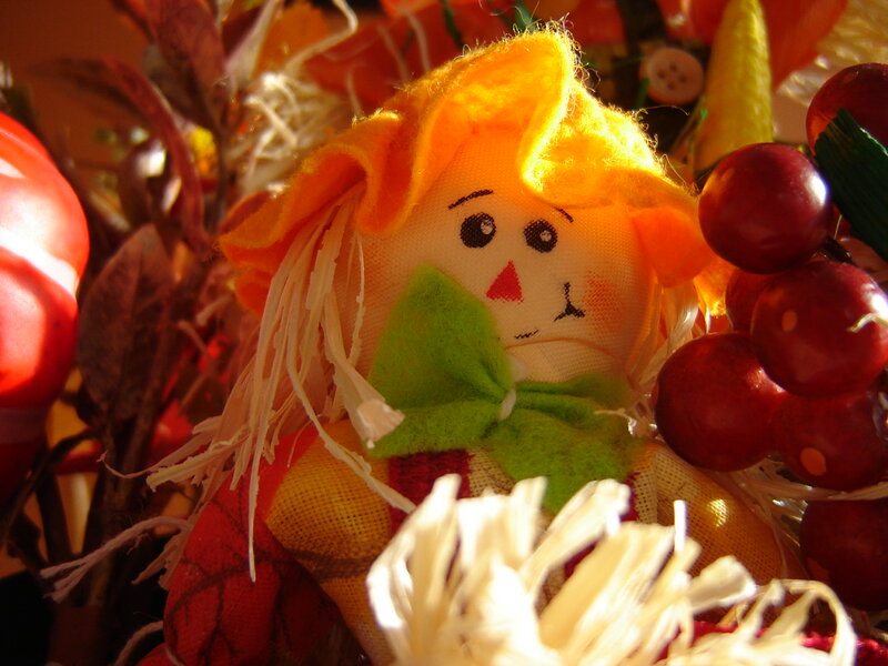 Scarecrow Doll in Autumn Decor