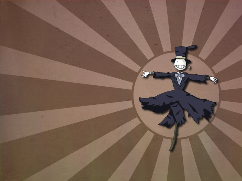 scarecrow in a top hat