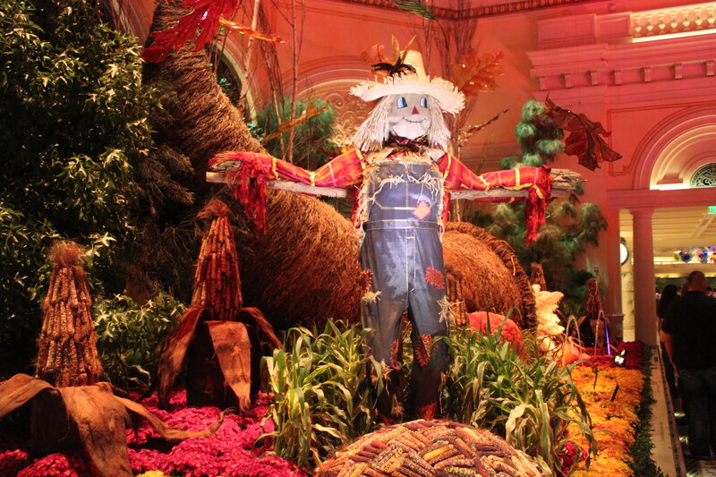 Scarecrow in Autumn Display — Red