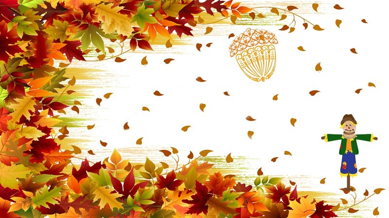 Scarecrow in Autumn — Red