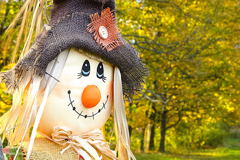 Scarecrow in Autumn — Yellow
